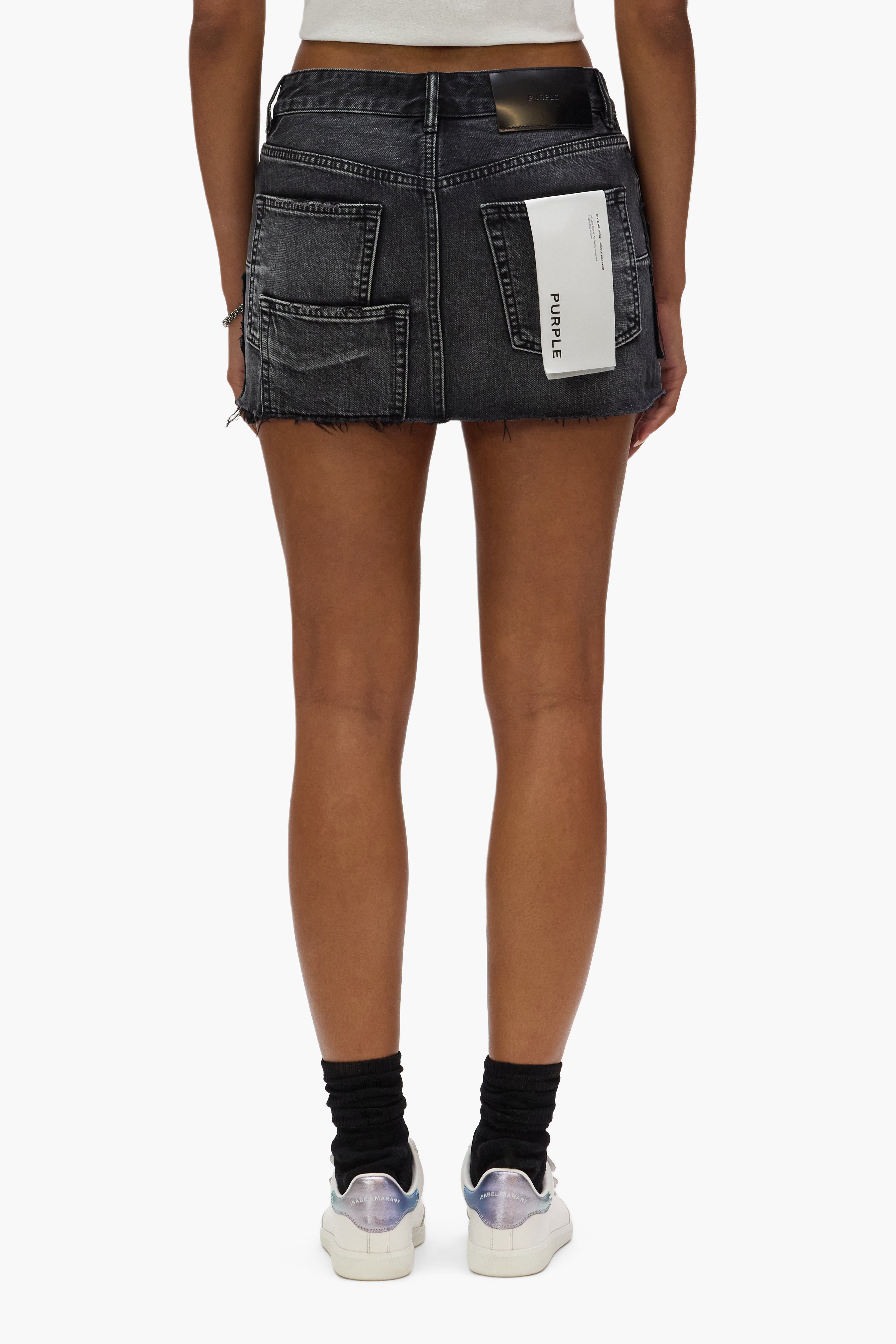 Double Canvas Mini Skirt