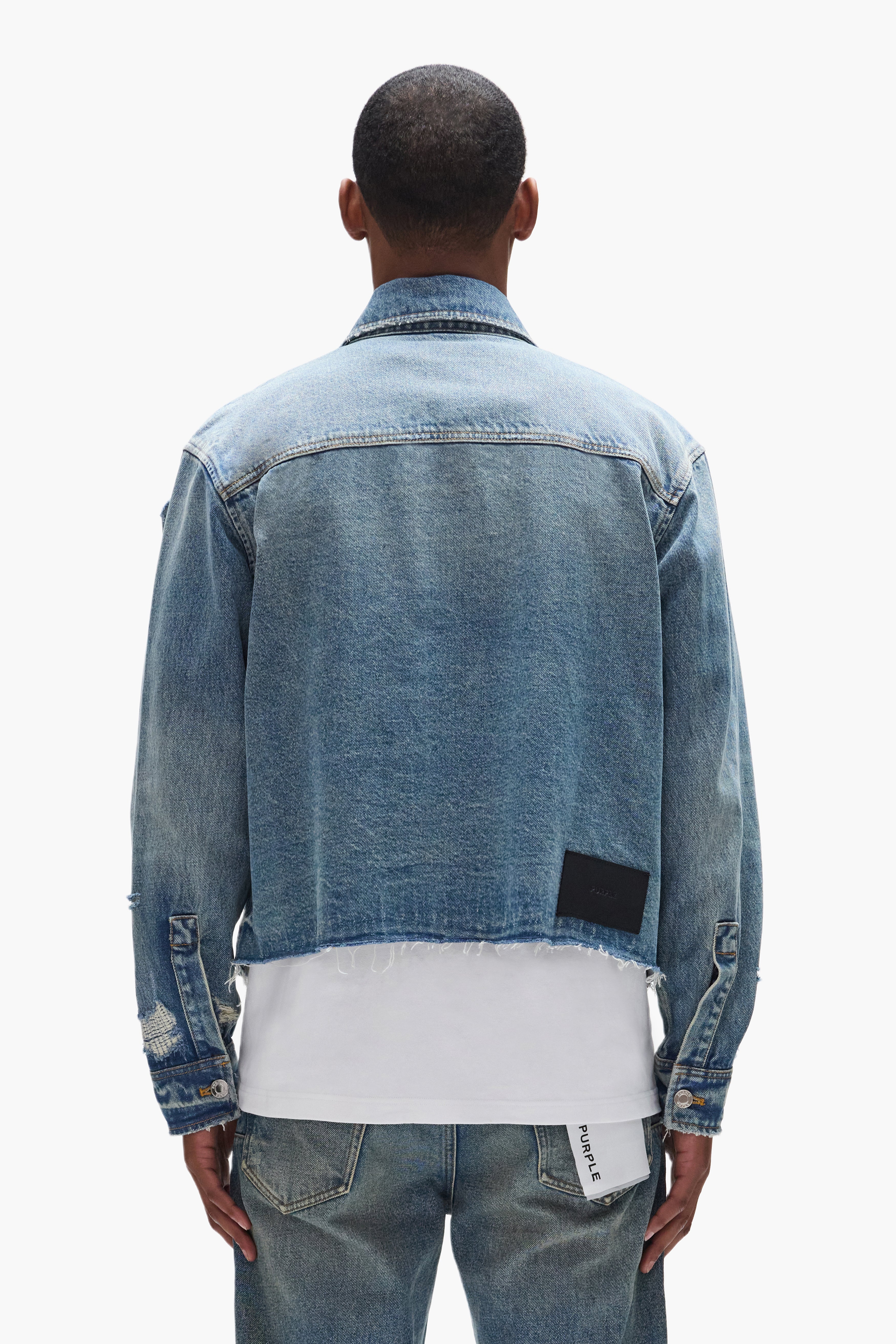 Distressed Cropped Shirt