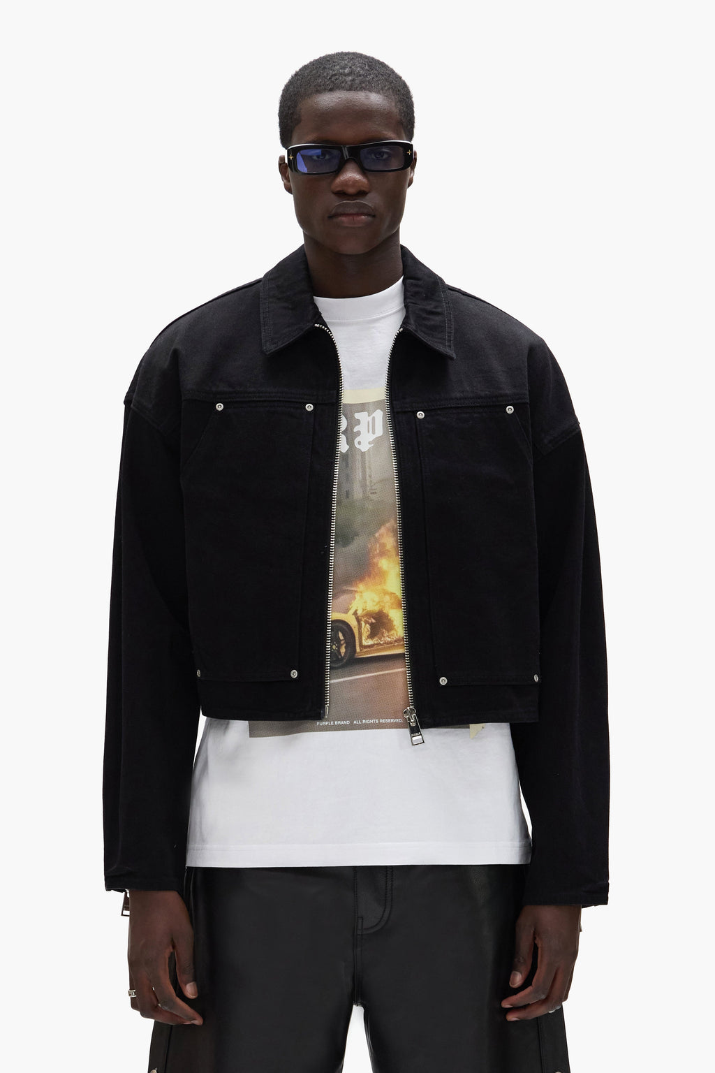 Cropped Carpenter Jacket