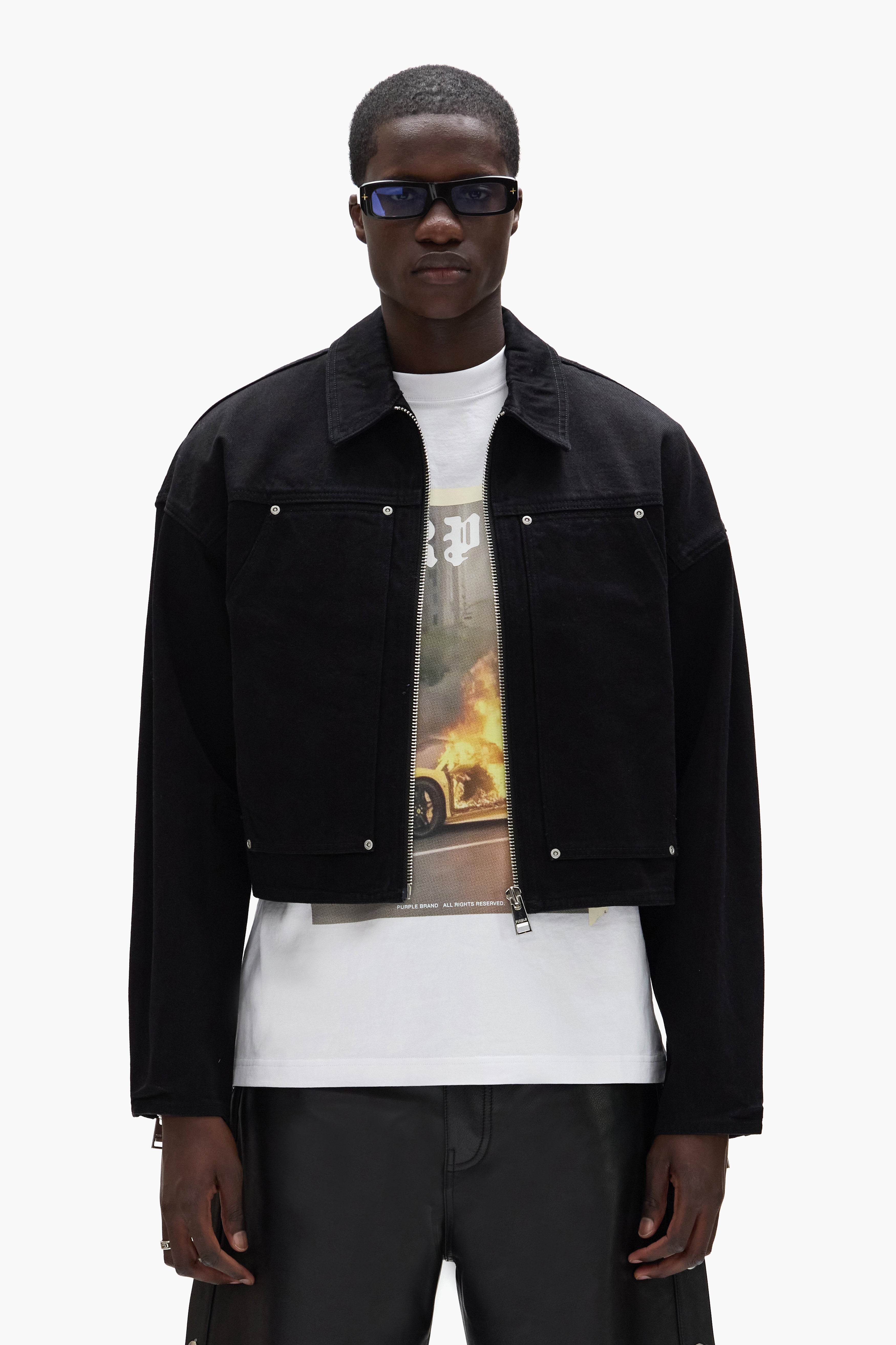 Cropped Carpenter Jacket