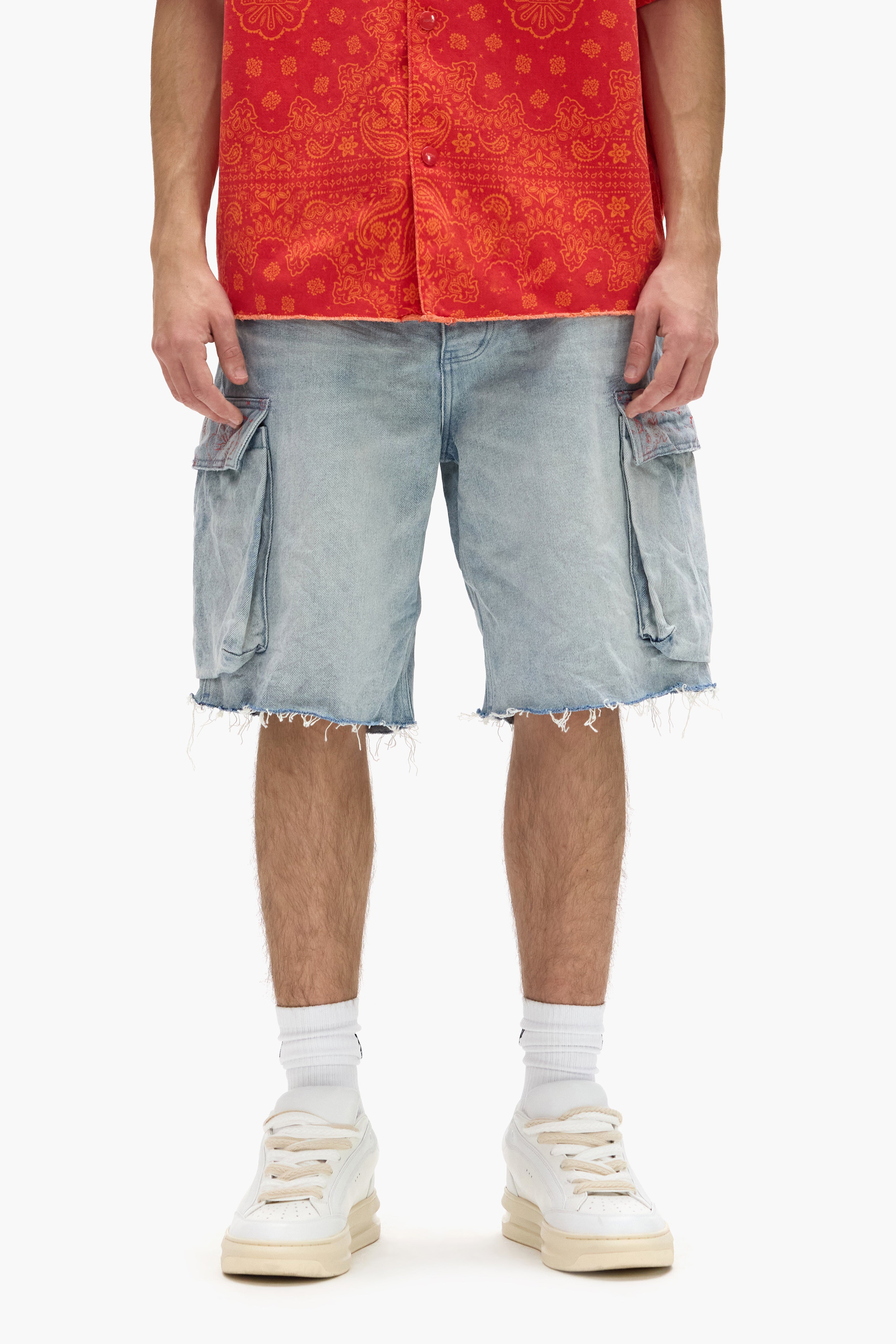 Bandana Cargo Shorts