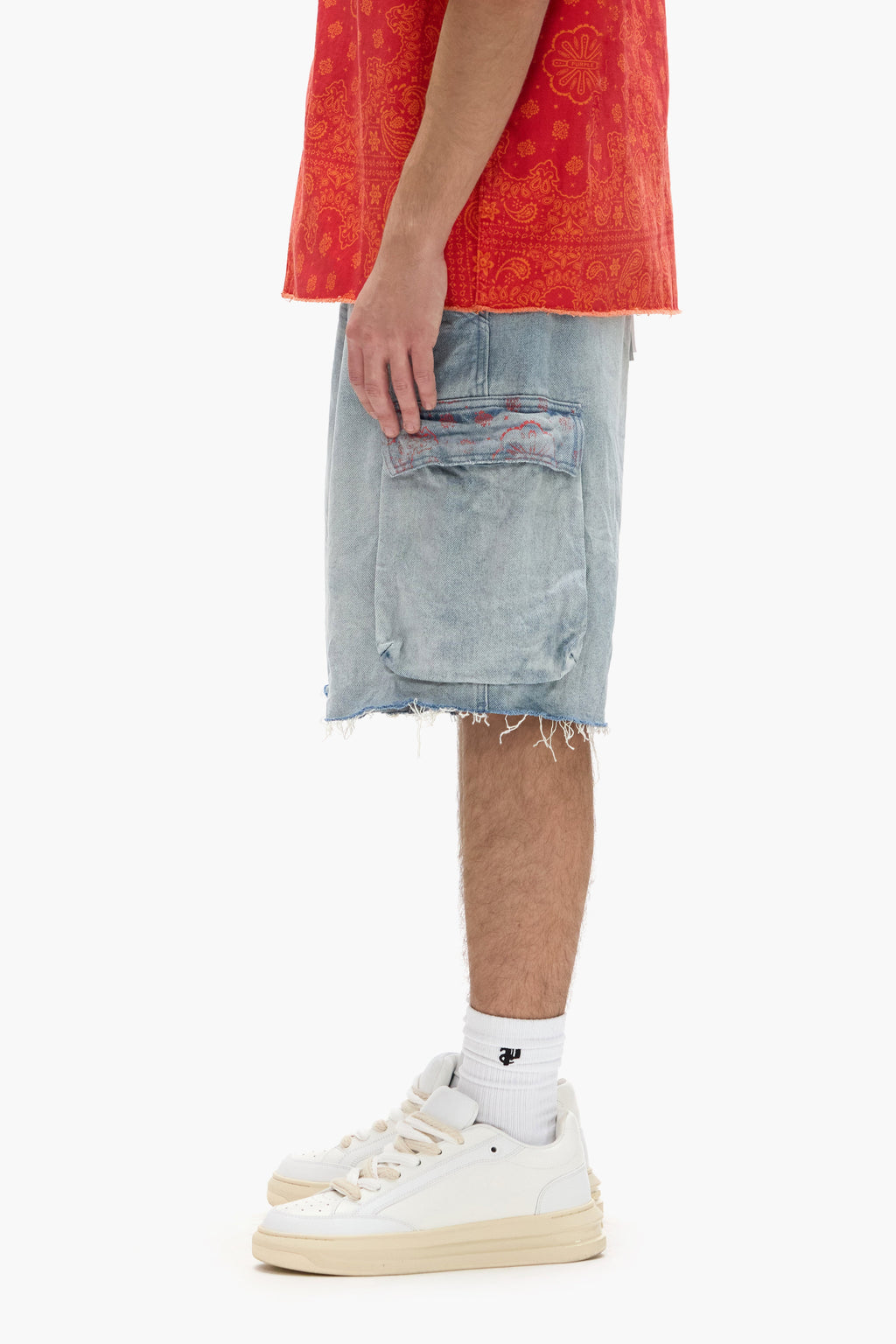 Bandana Cargo Shorts