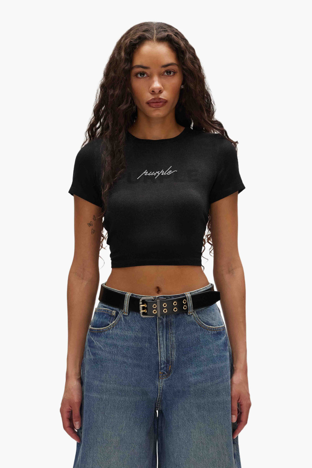 Crystal Script Baby Tee