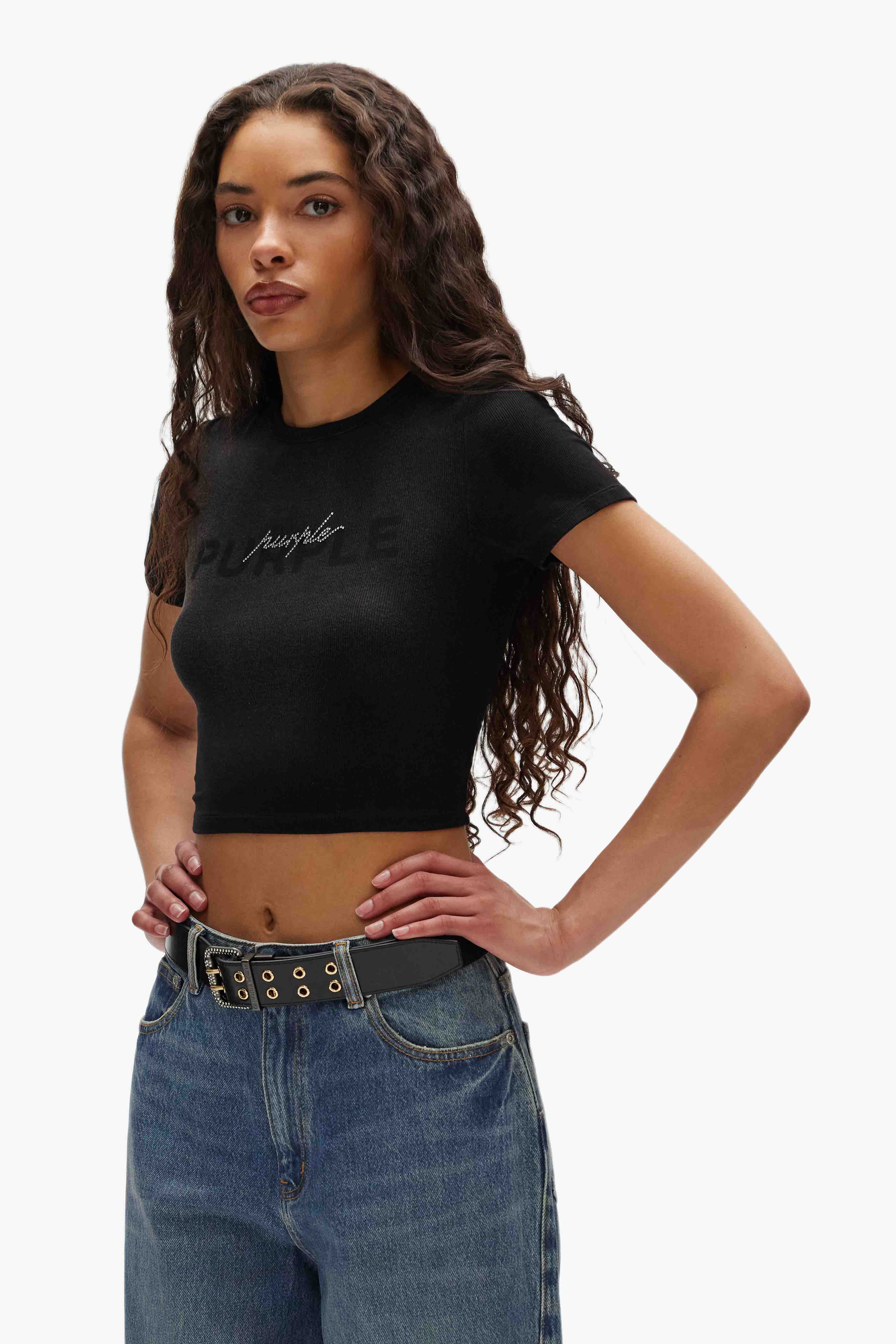 Crystal Script Baby Tee